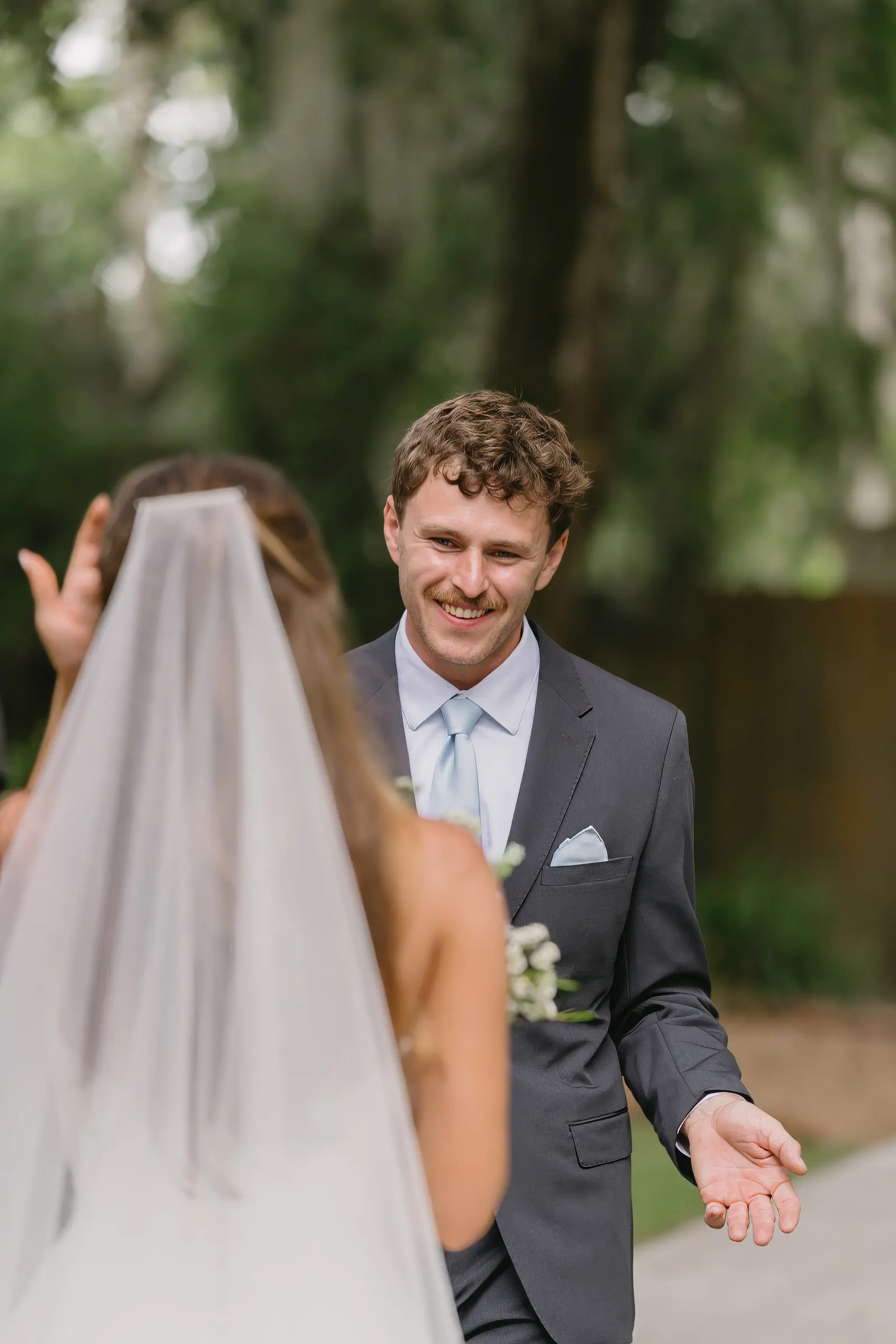 First Look — Elisabeth & Cody wedding, Dallas–Fort Worth