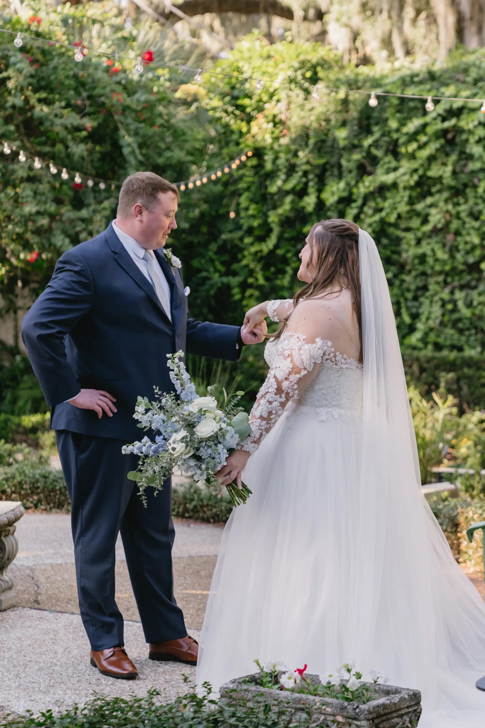 First Look — Kara & Jarrod wedding, Dallas–Fort Worth