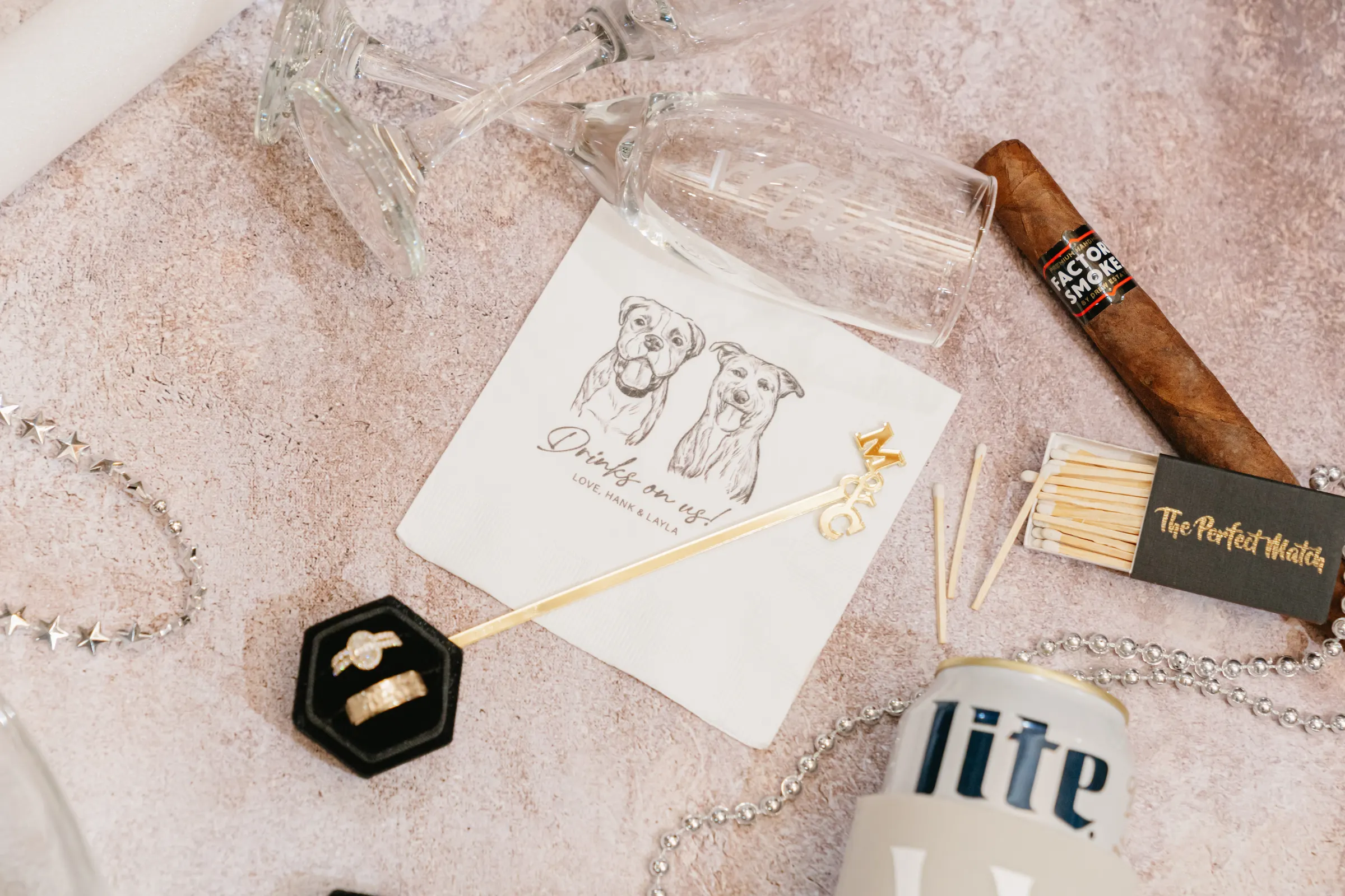 Details — Miranda & Cody wedding, Dallas–Fort Worth