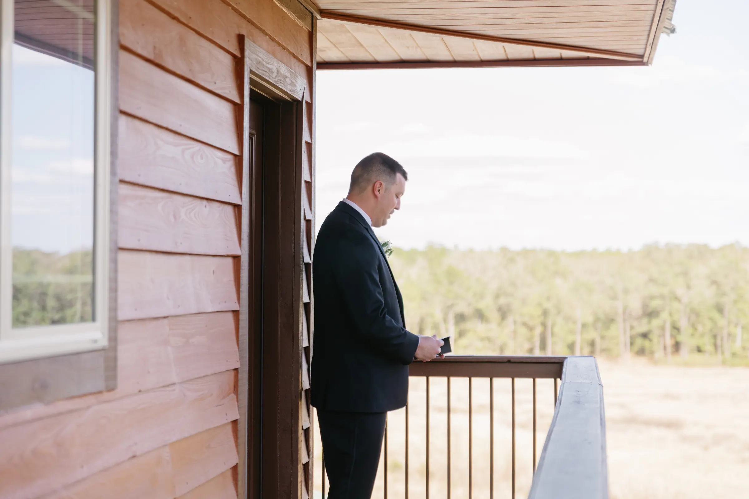 First Look — Miranda & Cody wedding, Dallas–Fort Worth